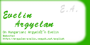 evelin argyelan business card